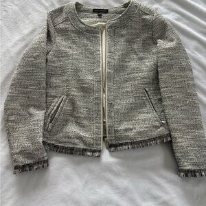 Banana Republic Tweed Blazer with Fringe